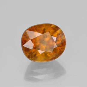 Sfene naturale giallo da 4,56 ct, taglio ovale, SI