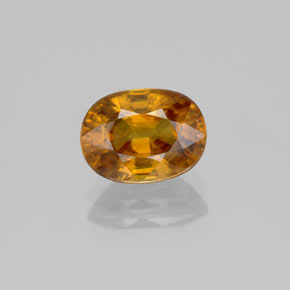 Sfene naturale giallo da 2,40 ct, taglio ovale, SI