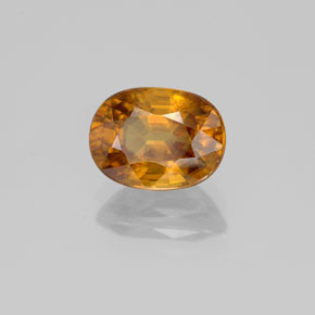 Sfene naturale giallo da 2,40 ct, taglio ovale, SI