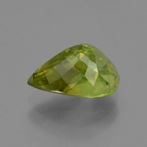 Sfene Verde dorato naturale da 1.90 ct, Forma a pera, VS