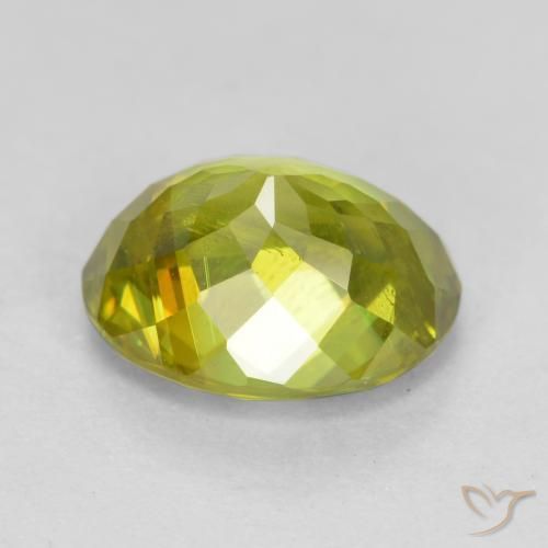 Sfene Giallo verde naturale da 1.74 ct, Ovale, SI