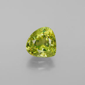 Sfene naturale verde da 2,37 ct, taglio a pera, VS-SI