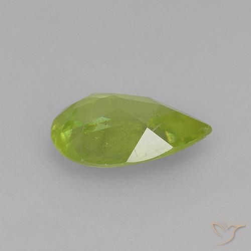 Sfene Giallo chiaro naturale da 0.75 ct, Forma a pera, VS-SI