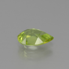 Sfene naturale verde da 1,33 ct, taglio a pera, VS