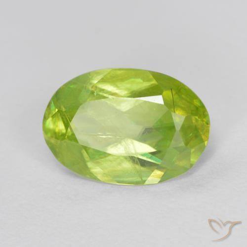 Sfene Giallo chiaro naturale da 1.46 ct, Ovale, SI