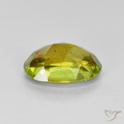 Sfene Giallo medio naturale da 1.40 ct, Ovale, SI