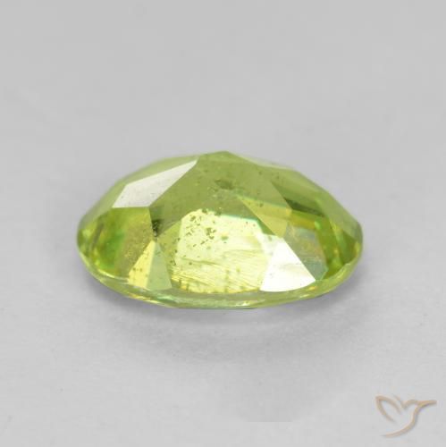 Sfene Verde brillante naturale da 1.12 ct, Ovale, SI