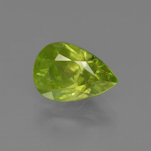 Sfene Verde brillante naturale da 2.07 ct, Forma a pera, SI