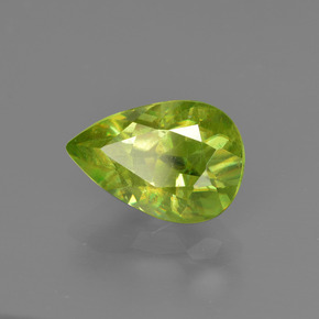 Sfene Verde brillante naturale da 2.07 ct, Forma a pera, SI