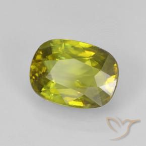 Sfene naturale verde da 2,70 ct, taglio ovale, VS