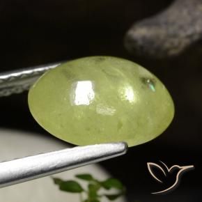 Sfene Giallo medio naturale da 3.41 ct, Ovale, Traslucido