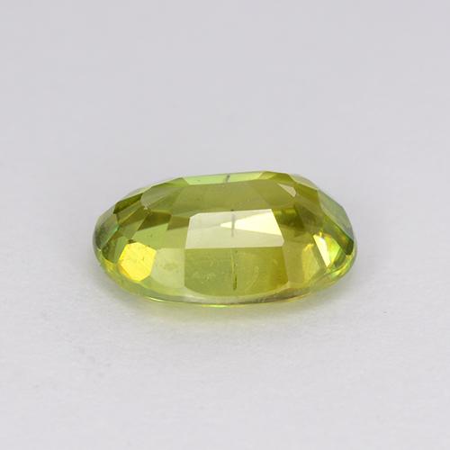 Sfene Verde terroso chiaro naturale da 1.14 ct, Taglio ovale, VS