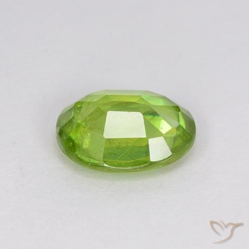 Sfene Verde medio naturale da 1.14 ct, Ovale, VS
