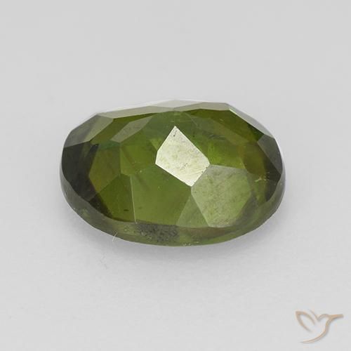 Sfene Verde medio naturale da 1.73 ct, Ovale, VS-SI