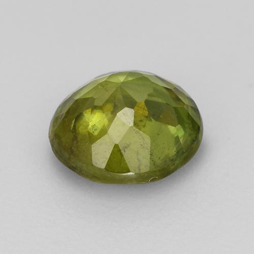 Sfene naturale verde da 0,79 ct, taglio rotondo, VS