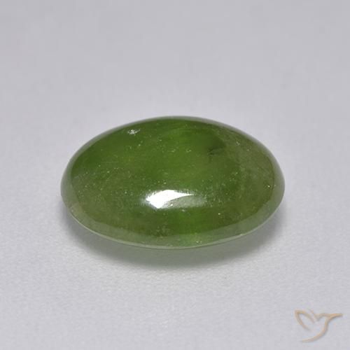 Sfene Verde acceso naturale da 3.56 ct, Ovale, Traslucido