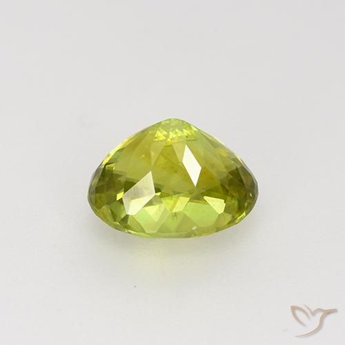 Sfene Giallo medio naturale da 1.28 ct, Ovale, VS-SI