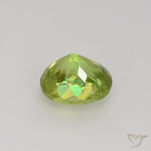 Sfene Giallo limone brillante naturale da 1.22 ct, Ovale, VS-SI