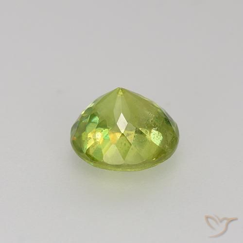 Sfene Giallo chiaro naturale da 1.19 ct, Rotondo, VS-SI