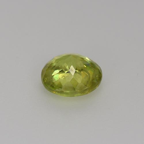Sfene naturale giallo da 0,96 ct, taglio rotondo, VS-SI