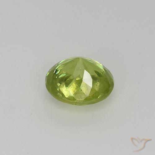 Sfene Giallo chiaro naturale da 1.00 ct, Ovale, VS-SI
