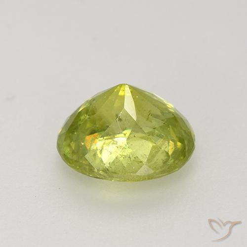 Sfene Giallo medio naturale da 1.12 ct, Ovale, VS-SI