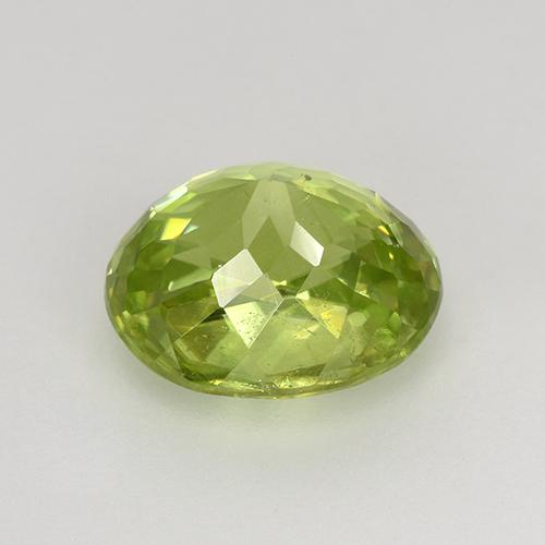 Sfene naturale giallo da 1,68 ct, taglio ovale, VS-SI