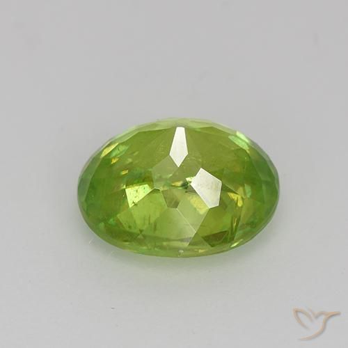 Sfene Verde medio naturale da 2.47 ct, Ovale, VS-SI