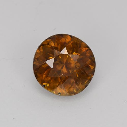 Sfene naturale marrone da 1,09 ct, taglio rotondo, VS-SI