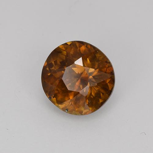 Sfene naturale marrone da 1,09 ct, taglio rotondo, VS-SI