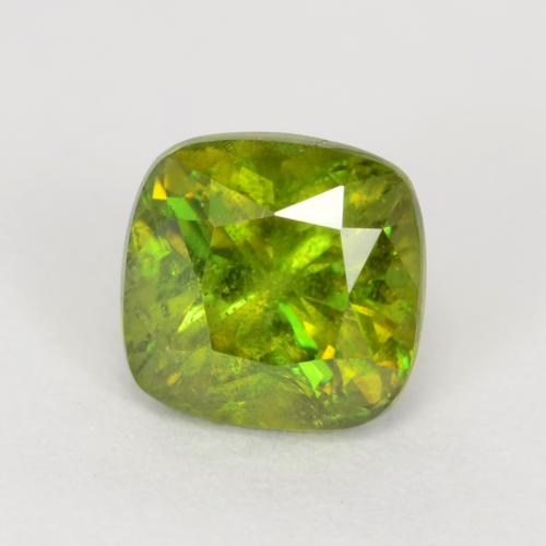 Sfene Verde foresta naturale da 0.80 ct, Taglio a cuscino, SI