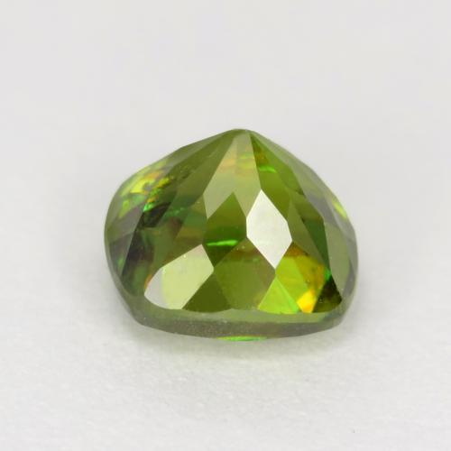 Sfene Verde foresta naturale da 0.80 ct, Taglio a cuscino, SI