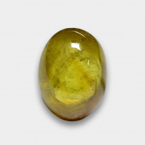 Sfene Giallo d'autunno naturale da 4.18 ct, Taglio ovale, Traslucido