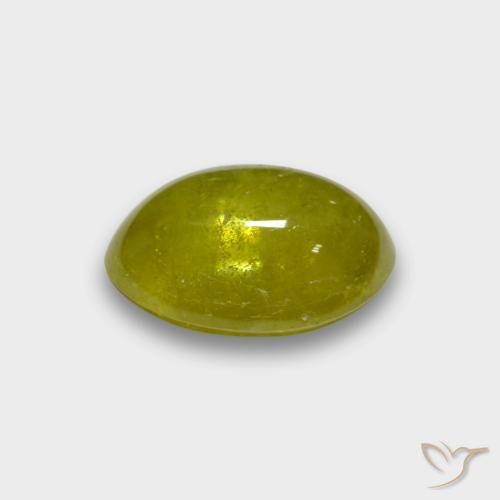 Sfene Giallo Ananas naturale da 3.47 ct, Ovale, Traslucido