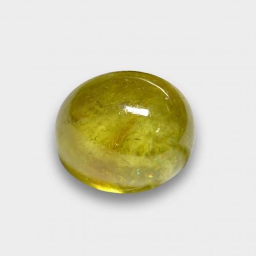 Sfene Giallo Ananas naturale da 2.92 ct, Taglio ovale, Traslucido