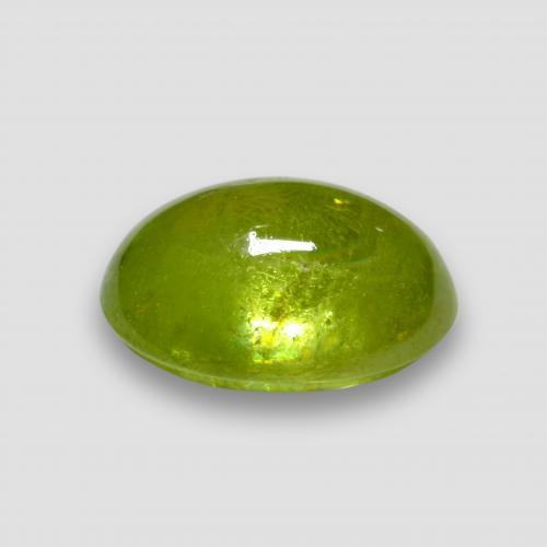 Sfene Verde medio naturale da 2.64 ct, Taglio ovale, Trasparente