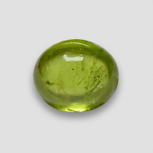 Sfene naturale verde da 2,12 ct, taglio ovale, trasparente