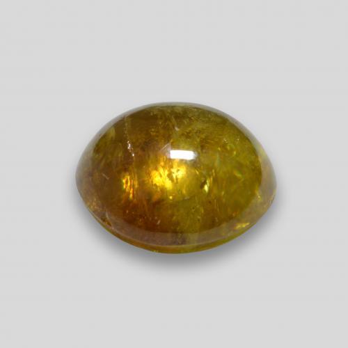 Sfene naturale dorato da 2,24 ct, taglio ovale, trasparente
