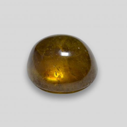 Sfene naturale dorato da 2,36 ct, taglio rotondo, trasparente