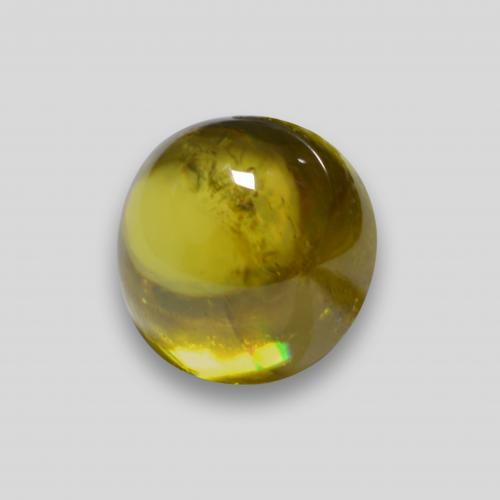 Sfene naturale dorato da 1,91 ct, taglio rotondo, trasparente