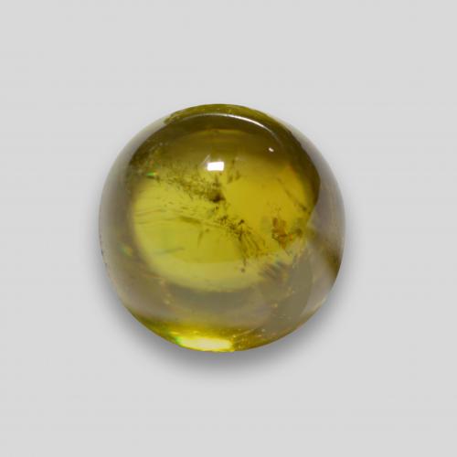 Sfene naturale dorato da 1,91 ct, taglio rotondo, trasparente