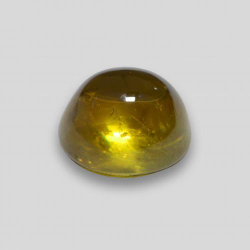 Sfene naturale dorato da 1,91 ct, taglio rotondo, trasparente