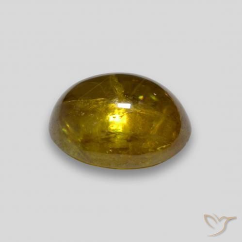 Sfene Dorato naturale da 2.63 ct, Ovale, Trasparente