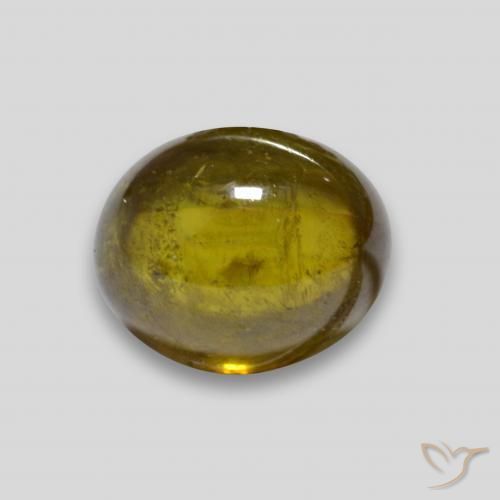 3.33ct Naturale Oro scuro Sfene, Ovale, Trasparente