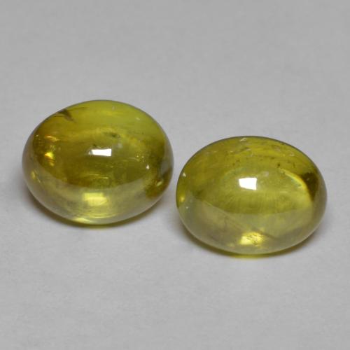 Sfene naturale giallo da 3,14 ct, taglio ovale, trasparente
