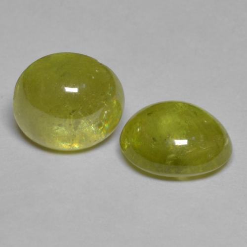Sfene naturale giallo da 3,75 ct, taglio ovale, trasparente