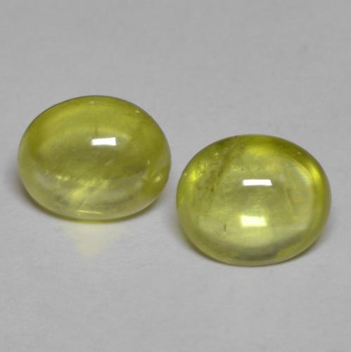 Gemme di Sfene Giallo verdastro naturale da 2.09 ct, Taglio ovale, Trasparente