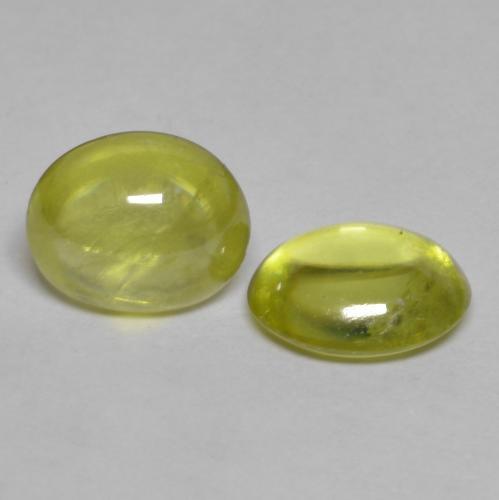 Gemme di Sfene Giallo verdastro naturale da 2.09 ct, Taglio ovale, Trasparente