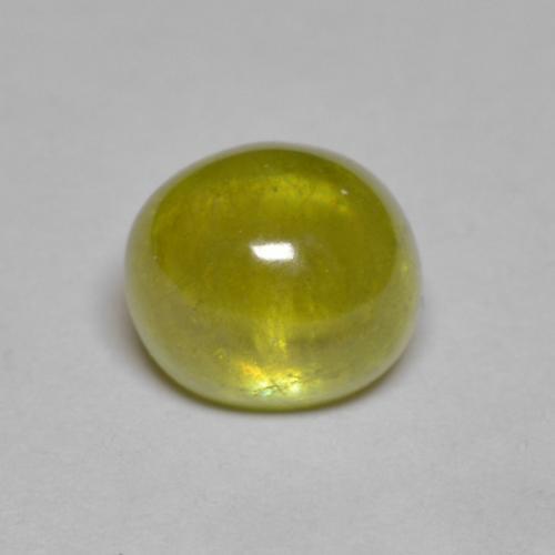 Sfene Limone giallo naturale da 2.84 ct, Taglio ovale, Trasparente