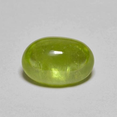 Sfene Verde oliva naturale da 3.00 ct, Taglio ovale, Traslucido